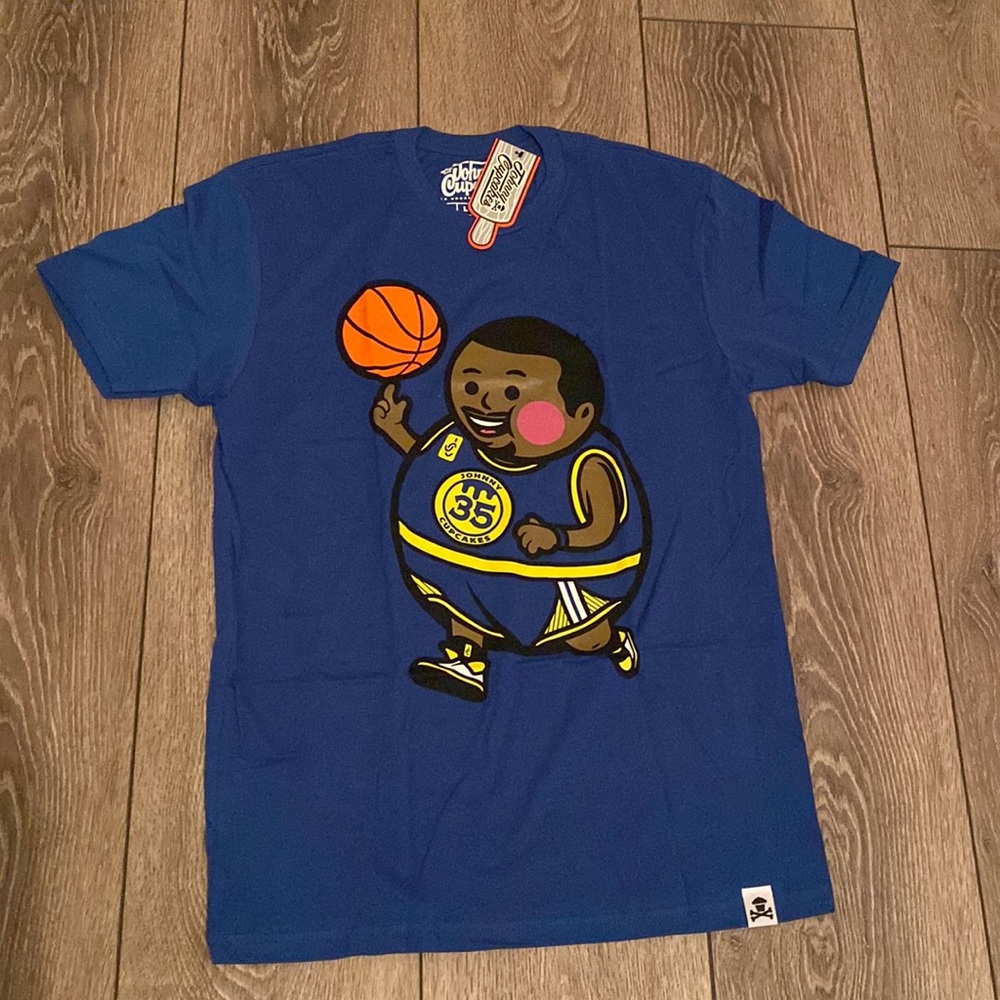 Royal Blue Large Johnny Cupcake San Francisco shirt